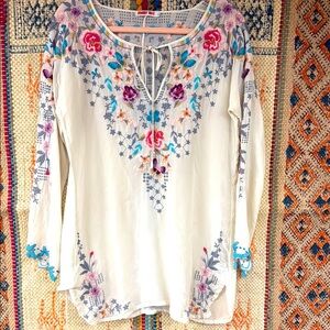 Johnny Was “Nectar and Rose Top”. New with tags.